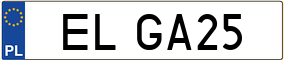 Truck License Plate